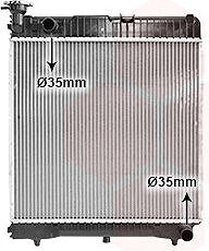 VAN WEZEL chladič, chladenie motora 30002085