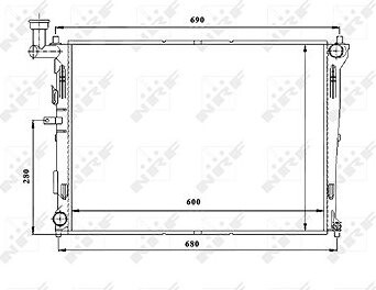 NRF Chladič, chladenie motora 53845