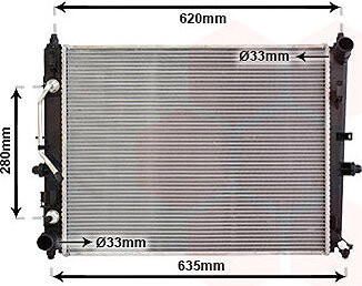 VAN WEZEL chladič, chladenie motora 17012714