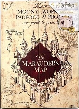 Harry Potter: Marauders Map – zápisník A5