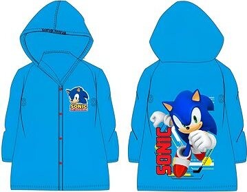 Nickelodeon Chlapčenská pláštenka tyrkysová veľkosť 116/122 – Ježko Sonic