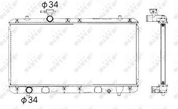 NRF Chladič, chladenie motora 53428