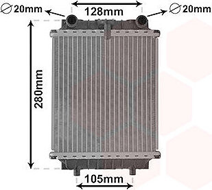 VAN WEZEL chladič, chladenie motora 03002415
