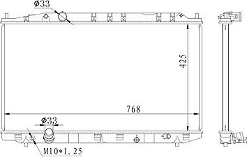 NRF Chladič, chladenie motora 59225