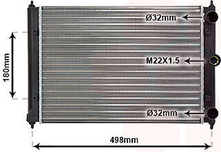 VAN WEZEL chladič, chladenie motora 58002092