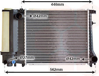 VAN WEZEL chladič, chladenie motora 06002081