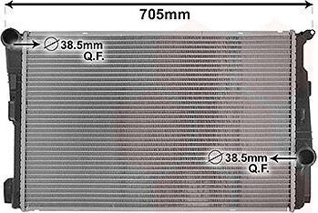 VAN WEZEL chladič, chladenie motora 06012709