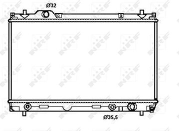 NRF Chladič, chladenie motora 50256