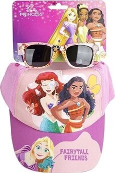 Disney Princess: Fairytale friends – Detská sada šiltovka s okuliarmi