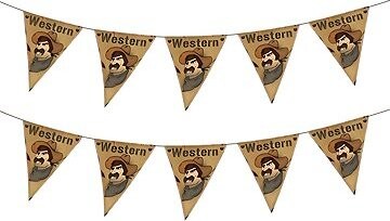 Funnyfashion Girlanda – western, 500 cm, 2 ks