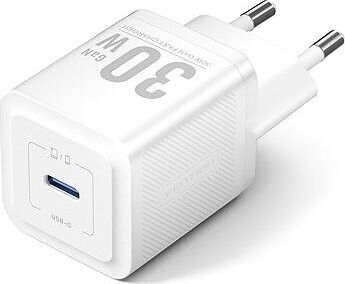 Vention 1-Port USB-C GaN Charger (30 W) EU-Plug White