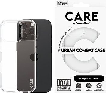 PanzerGlass CARE kryt Apple iPhone 16 Pro Urban Combat priehľadný