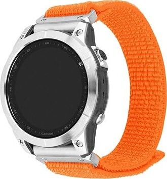 FIXED Nylon Sporty Strap na Garmin QuickFit 26 mm oranžový