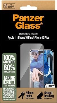 PanzerGlass Apple iPhone 16 Plus/15 Plus s inštalačným rámčekom