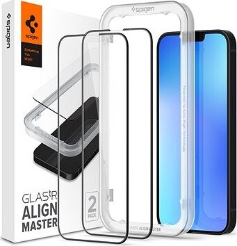 Spigen tR Align Master 2 Pack FC Black iPhone 14/13 Pro/13/16e