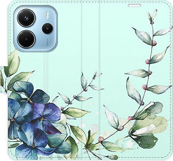 iSaprio Flip puzdro Blue Flowers pre Xiaomi Redmi Note 14