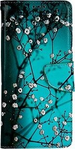 TopQ Puzdro Xiaomi Redmi 12C knižkové Modré s kvetmi 95561