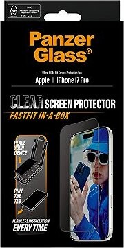 PanzerGlass Apple iPhone 17 Pro s bezprašným aplikačným boxom