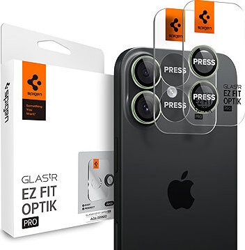 Spigen Glass TR EZ Fit Optik Pro 2 Pack Green iPhone 17