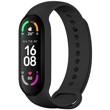 FIXED Silicone Strap na Xiaomi Band 7/Mi Band 6/ Mi Band 5 čierny