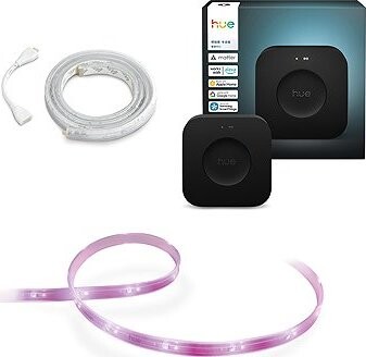 Philips Hue Bridge Pro + Philips Hue LightStrip Plus v4 + Philips Hue LightStrip Plus v4 extension