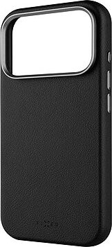 FIXED MagLeather na Apple iPhone 17 Pro z vegánskej kože s podporou MagSafe čierny