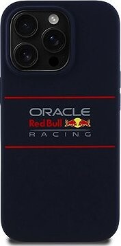 Red Bull Silicone Horizontal Logo MagSafe Zadný Kryt pre iPhone 14 Pre Navy