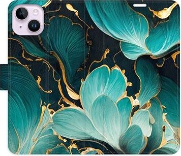 iSaprio flip puzdro Blue Flowers 02 pre iPhone 14 Plus