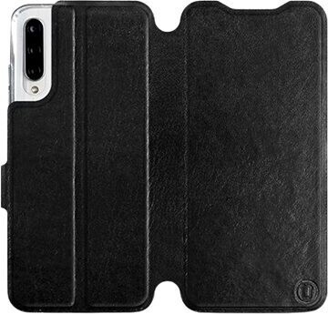 Flipové puzdro na mobil Xiaomi Mi A3 vo vyhotovení Black & Gray so sivým vnútrom