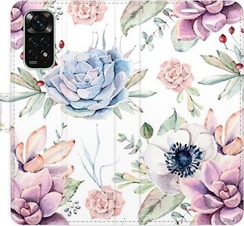 iSaprio flip puzdro Succulents Pattern pre Xiaomi Redmi Note 11/Note 11S