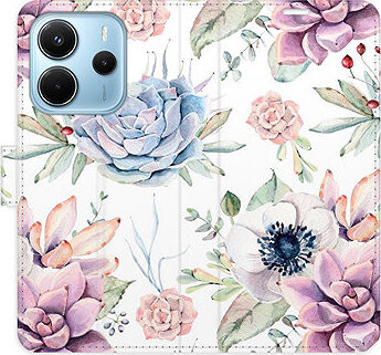 iSaprio Flip puzdro Succulents Pattern pre Xiaomi Redmi Note 14