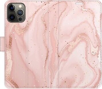 iSaprio flip puzdro RoseGold Marble pre iPhone 12/12 Pro