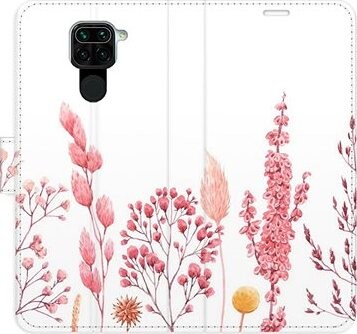iSaprio flip puzdro Pink Flowers 03 pre Xiaomi Redmi Note 9