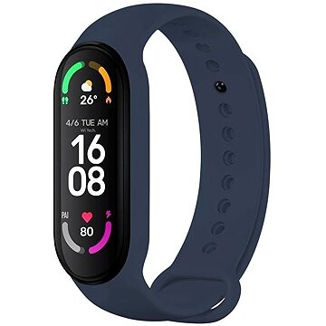 FIXED Silicone Strap na Xiaomi Band 7/Mi Band 6/ Mi Band 5 modrý