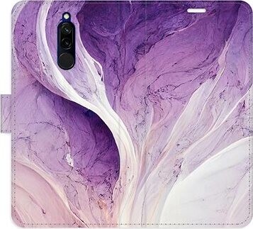 iSaprio flip puzdro Purple Paint pre Xiaomi Redmi 8