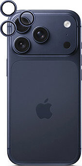 Epico hliníkové ochranné sklo na šošovky fotoaparátu pre iPhone 17 Pro/17 Pro Max – modré