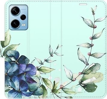 iSaprio flip puzdro Blue Flowers pre Xiaomi Redmi Note 12 Pro+ 5G