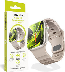 Mobile Origin Strap III Apple Watch 44/45/46/49 mm Light Beige