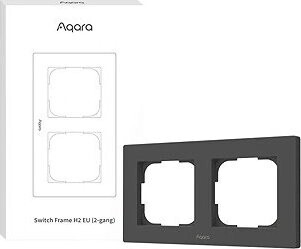 AQARA Switch Frame H2 EU (2-gang) (FE-X01DG), sivý