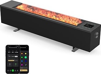 AENO FH2S Chytré topení, konvekce + efekt plamene, 2000 W, černé