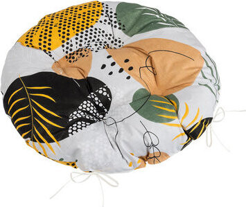 BELLATEX Adela Sedák 62/232 okrúhly prešívaný priem. 40 cm okruhliaky béžové