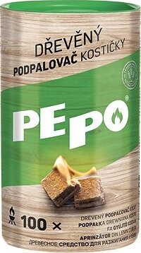 PE-PO drevený podpaľovač kocky 100 ks PEFC