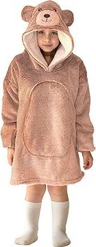 Cozy Noxxiez Medveď – hrejivá televízna mikinová deka 3 – 6 rokov