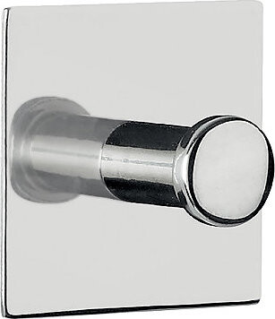 Spirella hranatý háčik na uteráky PUNT – Square, lesklá nehrdzavejúca oceľ, samolepiaci, 45 × 45 mm