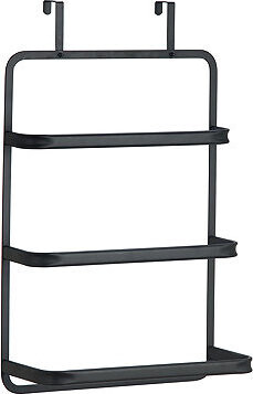 MSV závesný držiak na uteráky, čierny, oceľ, 42 cm