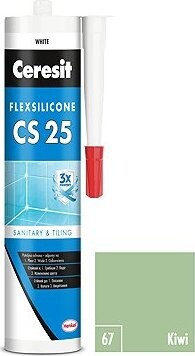 Ceresit Sanitárny silikón CS 25 kivi, 280 ml