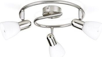 Philips Massive 50233/17/E7 – Bodové svietidlo BURLAP 3× E14/40 W matný chróm