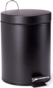 MSV pedálový odpadkový kôš Unis, čierna oceľ, 3 l