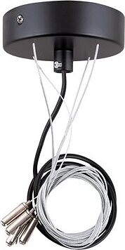 McLED Závesná súprava na svietidlá Casablanca 36, 1,2 m, čierna rozeta