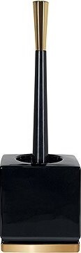 MSV – SPIRELLA WC kefa ROMA, s čiernou keramikou, zlatý podstavec